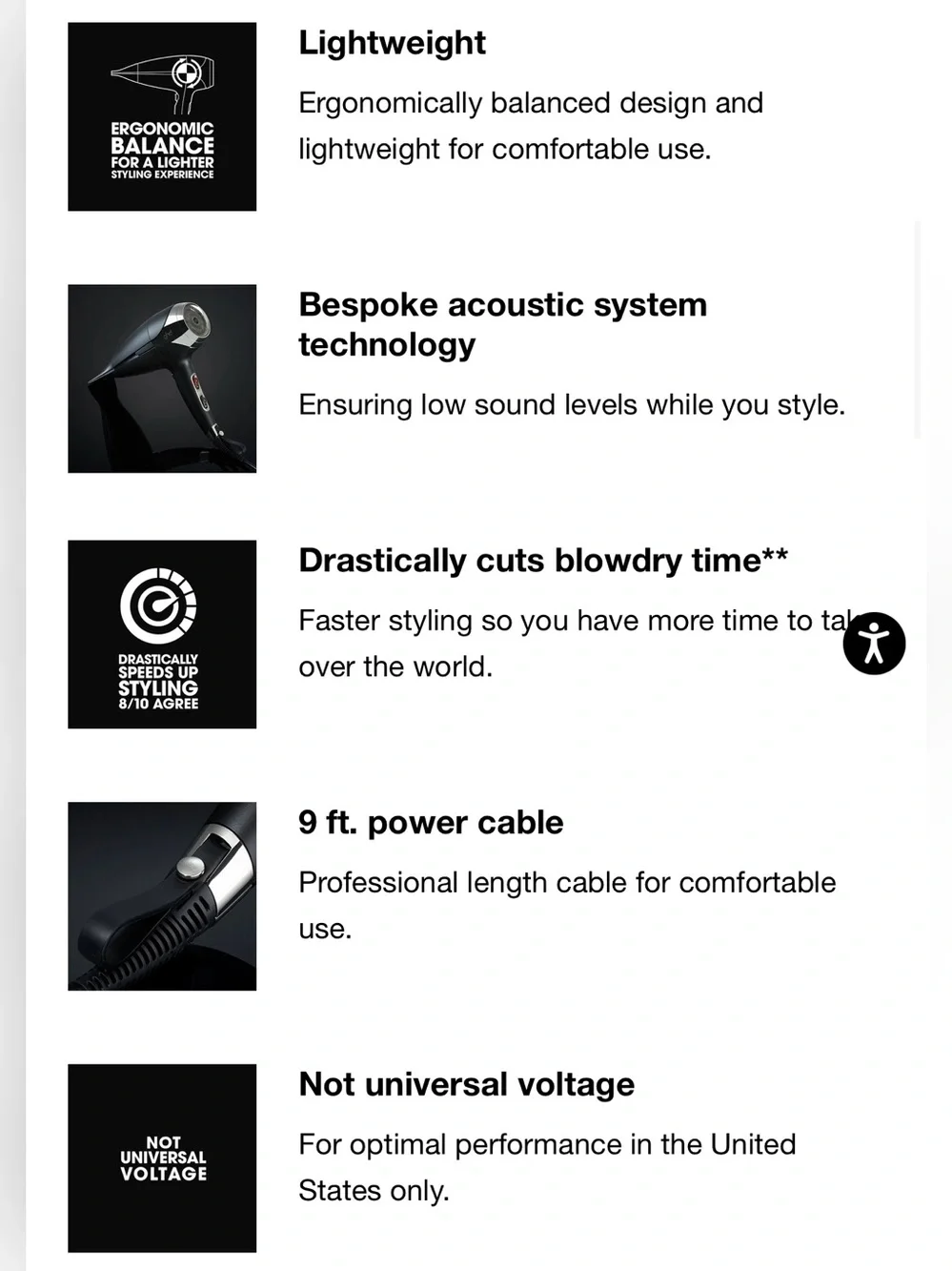 $330. Ghd The Professional Hair Dryer in Matte Black and Gunmetal New Open Box!
